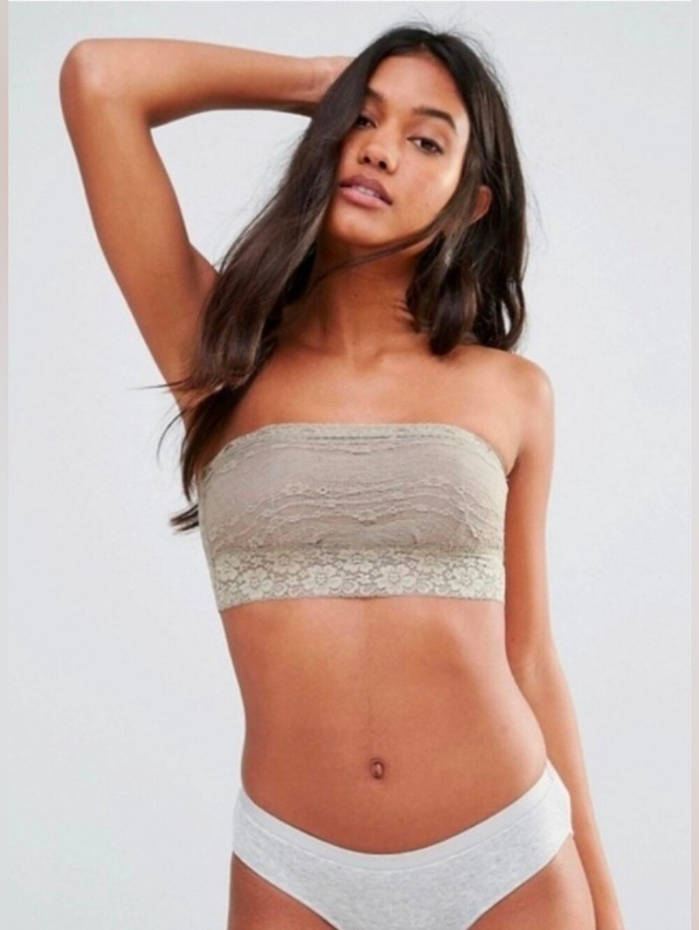 Free People Lace Bandeau Bralette Strapless Tube Top Medium M